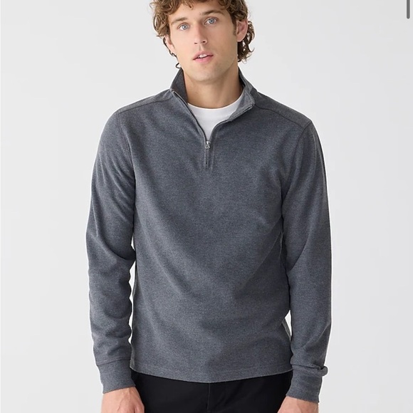 J. Crew Other - NWOT j crew heather flannel Seaboard soft-knit half-zip pullover